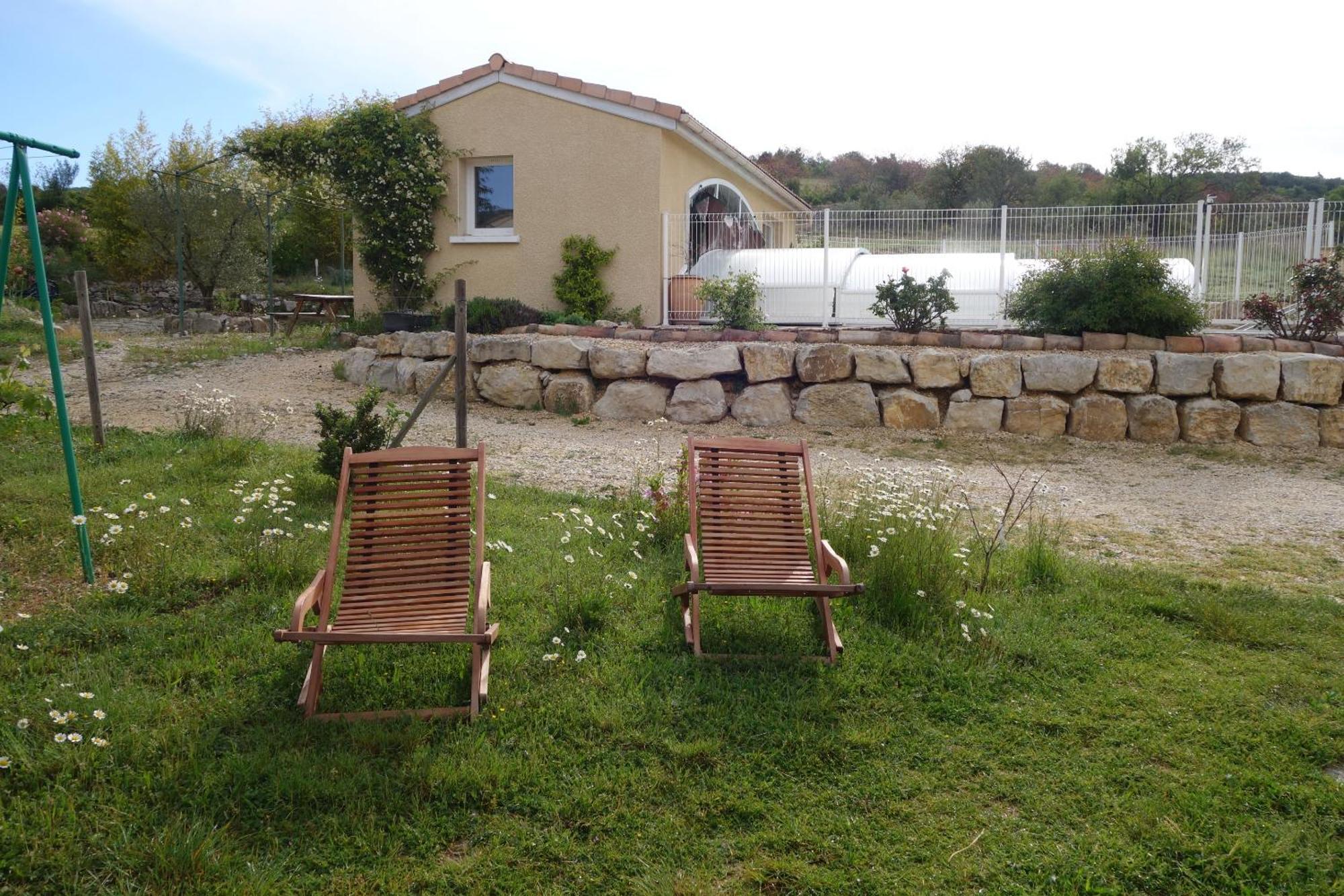 Gites Du Combeau Saint-Maurice-d'Ibie ภายนอก รูปภาพ